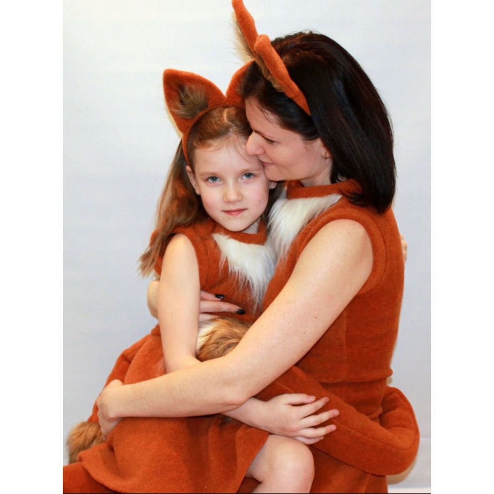 Handmade Matching Mommy and Me Halloween Costumes - Fox
